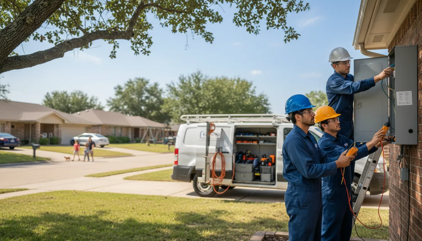 Certified electrician providing emergency electrical services in Garfield, NM